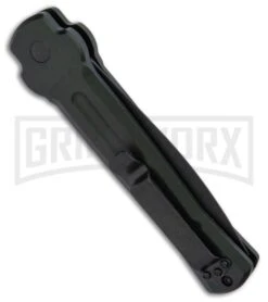 AKC X-treme Ace Dark Green Automatic Knife - Black Plain -Blade HQ Knife Shop AKC X TREME ACE Side Opening Automatic Knife Green Black BHQ 100385 kp side large