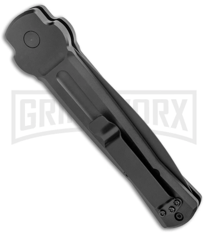 AKC X-treme Ace Black Automatic Knife - Black Two Tone AKC X-treme Ace Black Automatic Knife - Black Two Tone -Blade HQ Knife Shop AKC X treme Ace Auto Black Dagger Black TT BHQ 136142 jr side large