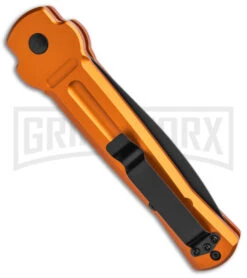 AKC X-treme Ace Automatic Knife - Orange -Blade HQ Knife Shop AKC X treme Ace Auto Orange Black BHQ 136123 jr side large
