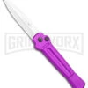 AKC X-treme Ace Purple Automatic Knife - Stonewash Plain -Blade HQ Knife Shop AKC X treme Ace Auto Purple Satin BHQ 179205 jr large