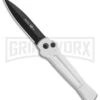 AKC X-treme Ace Silver Black Automatic Knife -Blade HQ Knife Shop AKC X treme Ace Auto Silver Black BHQ 113942 jr large