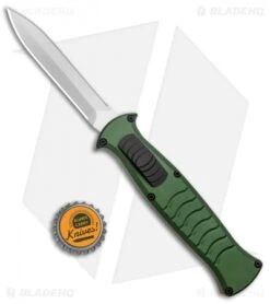 AKC X-treme EVO OTF Automatic Knife Green (3.5" Satin DE Dagger) -Blade HQ Knife Shop AKC X treme EVO OTF Auto Green Satin DE Dagger BHQ 134949 jr bottlecap 2