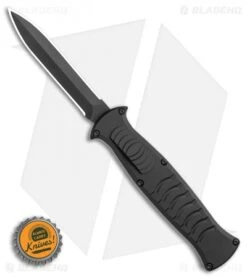 AKC X-treme EVO OTF D/E Automatic Knife Black (3.5" Black) Dagger -Blade HQ Knife Shop AKC X treme EVO OTF Automatic Knife Black 3.5 Black Dagger BHQ 119845 LS Bottlecap
