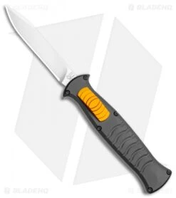 AKC X-treme EVO OTF Automatic Knife Black / Orange Slide (3.5" Satin)