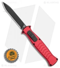 AKC X-treme EVO OTF Automatic Knife Red (3.5" Black) -Blade HQ Knife Shop AKC X treme EVO OTF Automatic Knife Red 3.5in Black EVO ROB BHQ 115345 LS Bottlecap
