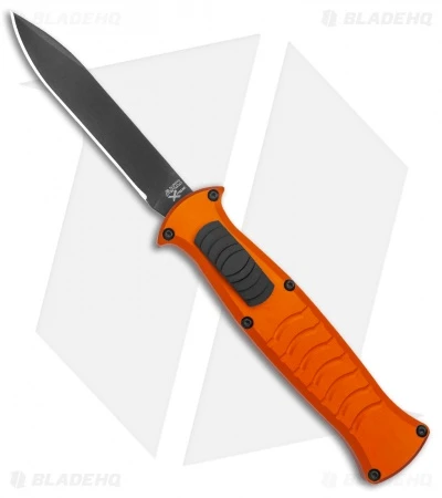 AKC X-treme EVO OTF Automatic Knife Orange (3.5" Black) AKC X-treme EVO OTF Automatic Knife Orange (3.5" Black) -Blade HQ Knife Shop AKC X treme Evo Auto Orange Black BHQ 105416 jr