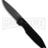 AKC X-treme Dandy Black Aluminum Automatic Knife - Black Stonewash Plain -Blade HQ Knife Shop Akc Xtreme Dandy Black Aluminum AK Black SW BHQ 175549 td large