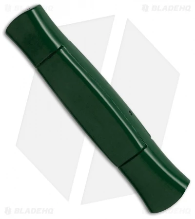 AKC 077 Concord OTF Automatic Knife Dark Green (3.25" Black Flat) AKC 077 Concord OTF Automatic Knife Dark Green (3.25" Black Flat) -Blade HQ Knife Shop akc 077 otf dark green black plain side cm