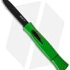 AKC 077 Concord OTF Automatic Knife Green (3.25" Black Flat) -Blade HQ Knife Shop akc 077 otf lime green black plain cm