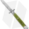 AKC Swinguard 9" Automatic Italian Stiletto Green Pearlex (4" Satin Dagger) -Blade HQ Knife Shop akc 9 swing green pearlex jm