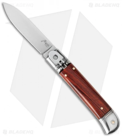 AKC Classic 8" Lever Lock Automatic Italian Knife Cocbolo (3.2" Polish Flat) AKC Classic 8" Lever Lock Automatic Italian Knife Cocbolo (3.2" Polish Flat) -Blade HQ Knife Shop akc cocobolo leverlock cm
