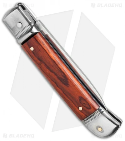 AKC Classic 8" Lever Lock Automatic Italian Knife Cocbolo (3.2" Polish Flat) AKC Classic 8" Lever Lock Automatic Italian Knife Cocbolo (3.2" Polish Flat) -Blade HQ Knife Shop akc cocobolo leverlock side cm