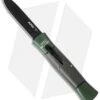 AKC 007 Concord NATO Military OTF Automatic Knife Green/Gray (2.75" Black Flat) -Blade HQ Knife Shop akc concord 007 nato green black flat cm