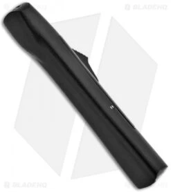 AKC Concord OTF Automatic Knife Black (3.25" Satin Serr) -Blade HQ Knife Shop akc concord satin flat part serr black otf side 1