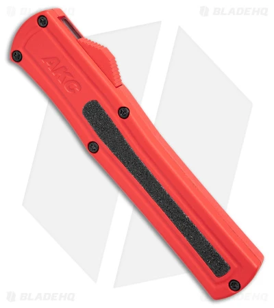 AKC F-20 D/A OTF Automatic Knife Red Aluminum (3.6" Two Tone) AKC F-20 D/A OTF Automatic Knife Red Aluminum (3.6" Two Tone) -Blade HQ Knife Shop akc f 20 da otf auto black red aluminum tt dagger BHQ 177264 jr spine