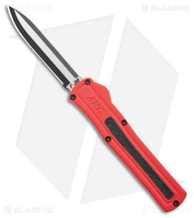 AKC F-20 D/A OTF Automatic Knife Red Aluminum (3.6" Two Tone) AKC F-20 D/A OTF Automatic Knife Red Aluminum (3.6" Two Tone) -Blade HQ Knife Shop akc f 20 da otf auto black red aluminum tt dagger BHQ 177264 jr
