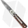 AKC Classic 6" Lever Lock Automatic Italian Knife Snakewood (2.5" Damascus) -Blade HQ Knife Shop akc lever 6in snakewood damascus flat cm