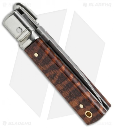 AKC Classic 6" Lever Lock Automatic Italian Knife Snakewood (2.5" Damascus) AKC Classic 6" Lever Lock Automatic Italian Knife Snakewood (2.5" Damascus) -Blade HQ Knife Shop akc lever 6in snakewood damascus flat side cm