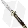AKC Leverletto 7.75" Lever Lock Auto Italian Knife Cocobolo/Brass (3.2" Flat) -Blade HQ Knife Shop akc leverletto cocbolo