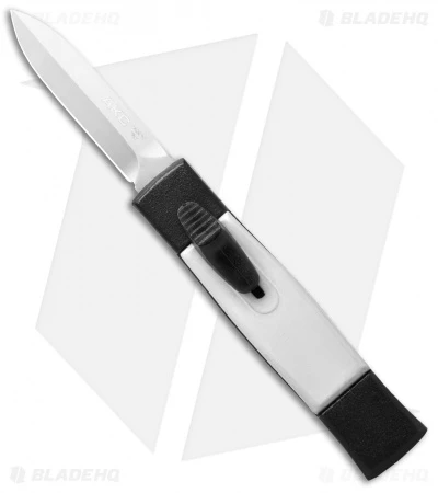 AKC Minion Concord Dagger OTF Automatic Knife Black/White (2.3" Satin) AKC Minion Concord Dagger OTF Automatic Knife Black/White (2.3" Satin) -Blade HQ Knife Shop akc minion black white satin dagger cm bhq 31104 jr