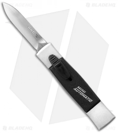 AKC Minion Concord Dagger OTF Automatic Knife White/Black (2.3" Satin) AKC Minion Concord Dagger OTF Automatic Knife White/Black (2.3" Satin) -Blade HQ Knife Shop akc minion white black satin dagger cm