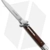 AKC Leverletto 9" Lever Lock Automatic Italian Knife Cocobolo (4" Satin) -Blade HQ Knife Shop large leverletto cocobolo