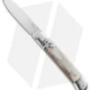 AKC Classic 8" Lever Lock Automatic Italian Knife Honey Horn (3.2" Polish Flat) -Blade HQ Knife Shop leverlock 8 honey horn akc